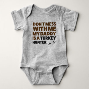 Baby Turkey Hunting Jersey Bodysuit Shirt