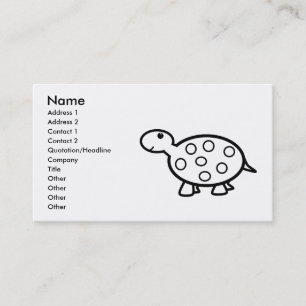Baby turtle business card
