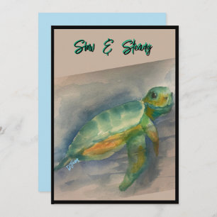 Baby Turtle Note Card