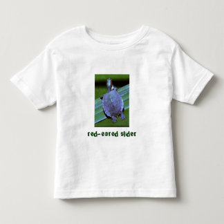 baby turtle, red-eared slider toddler t-shirt