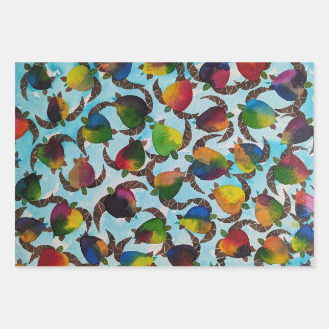Baby Turtles Wrapping Paper (Front 3)