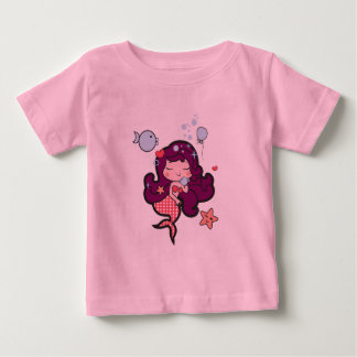 Baby tutu bodysuit pink with kawaii siren