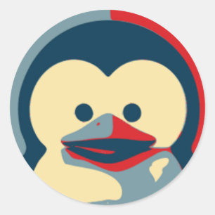 Baby Tux Linux Classic Round Sticker