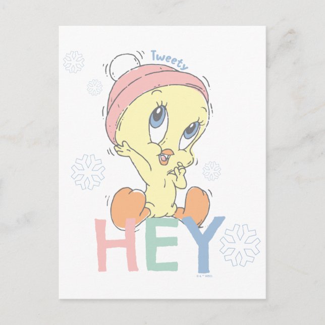 Baby TWEETY™ Hey Snow Postcard (Front)