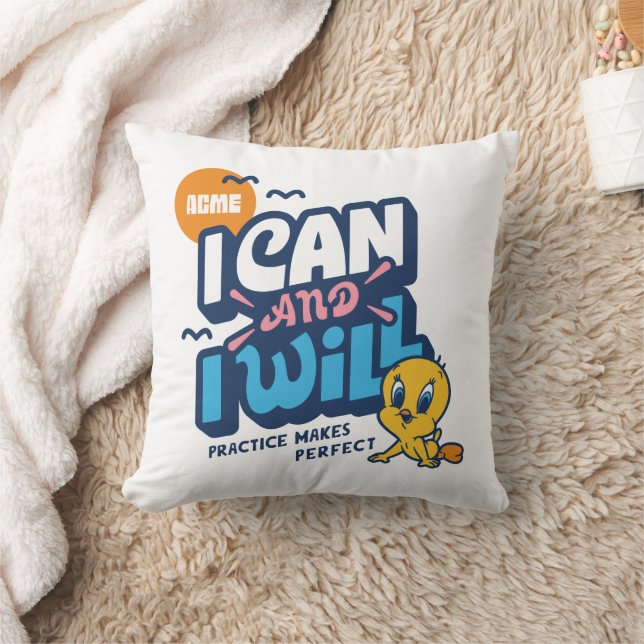 Baby TWEETY™ - I Can And I Will Throw Pillow (Blanket)
