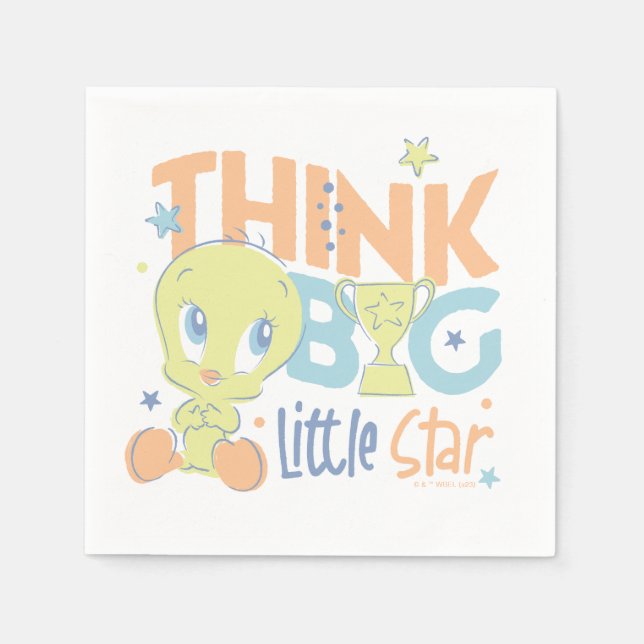 Baby TWEETY™ - Think Big Little Star Napkin (Front)