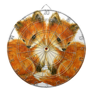 Baby Twin Foxes Dartboard