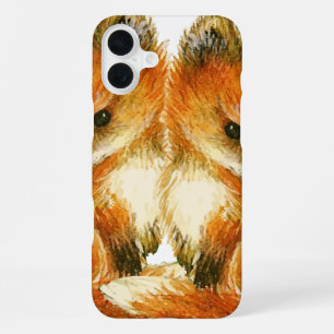 Baby Twin Foxes iPhone 16 Plus Case