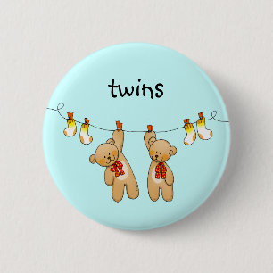 Baby twins (boy) 2 inch round button