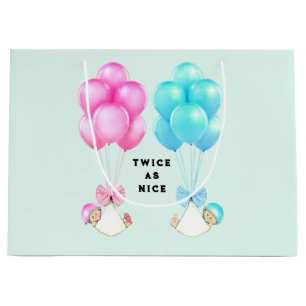 Baby Twins Large Gift Bag