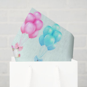 Baby Twins Pink and Blue Tissue Paper