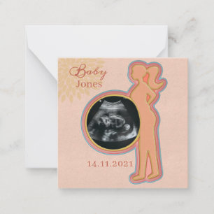 Baby Ultrasound Keepsake  Card