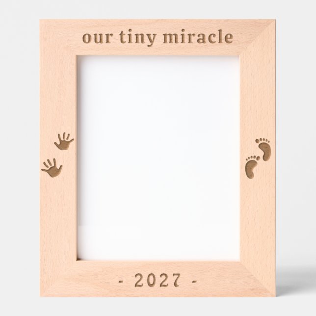 Baby Ultrasound New Parents Gift Etched Frames (Front)