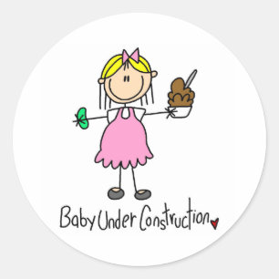 Baby Under Construction Sticker