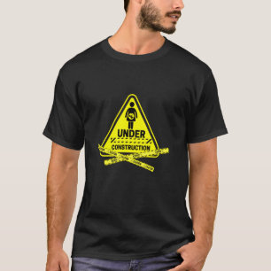 Baby Under Construction Women Mama Pregnancy Annou T-Shirt