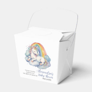 Baby Unicorn Boy Baby Shower Favor Box