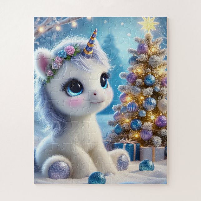 Baby Unicorn Christmas  Jigsaw Puzzle (Vertical)