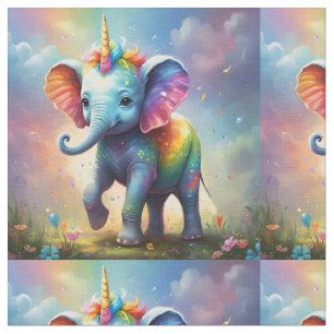 Baby Unicorn Elephant, Fabric