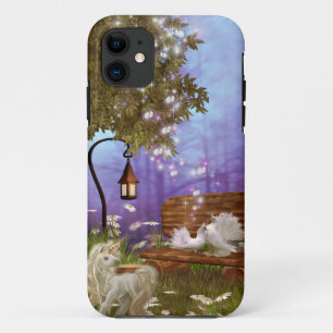 Baby Unicorn Fantasy Garden.png iPhone 11 Case
