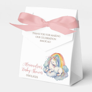 Baby Unicorn Girls Baby Shower Favor Box