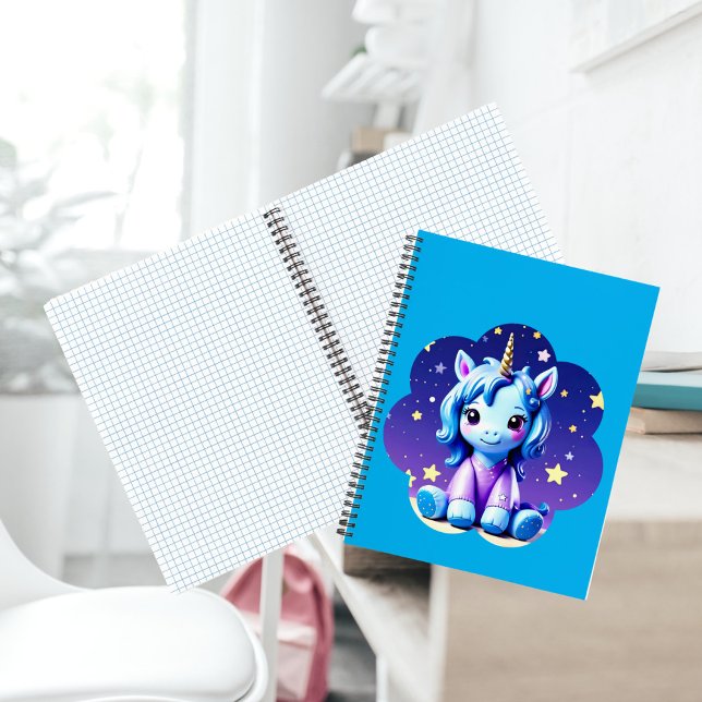 Baby Unicorn In PJ's Spiral Notebook (Creator Uploaded)
