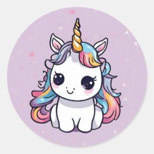 Baby Unicorn Party Favour Stickers