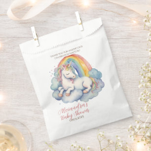 Baby Unicorn Thank you Girls Baby Shower Favour Bag