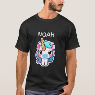 Baby Unicorn with Blue Pacifier Personalized for N T-Shirt