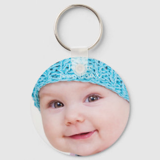 Baby | upload photo add name and date | customize keychain