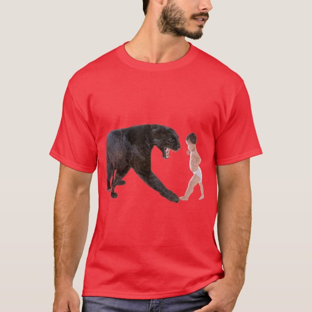 Baby vs. Leopard T-Shirt (Front)