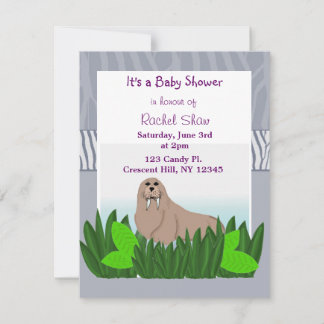 Baby Walrus Baby Shower Invitation