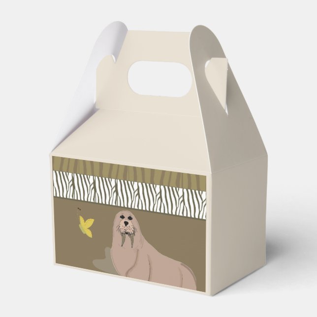 Baby Walrus Favor Box (Front Side)