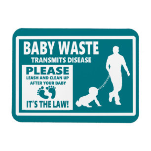 BABY WASTE - Courtesy Notice Magnet