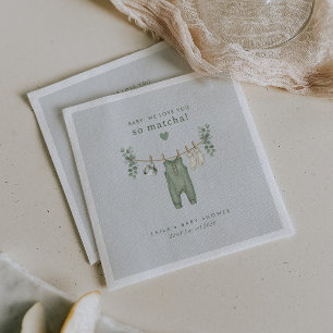 Baby, We love you so Matcha! Paper Napkin