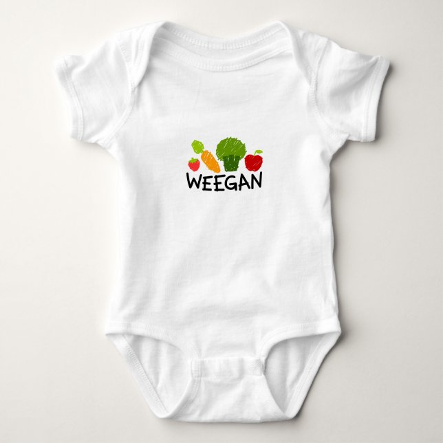 Baby Weegan Bodysuit - Light (Front)