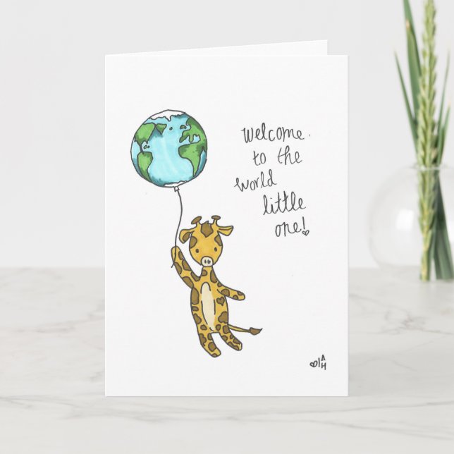 Baby Welcome to the World Card (Front)
