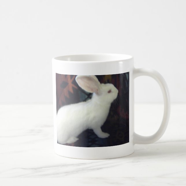 Baby White Flemish Giant Coffee Mug (Right)