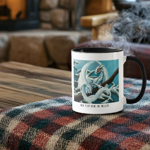 Baby White Winter Dragon Mug