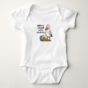 Baby Wildwood Seagull with French Fries  Bodysuit