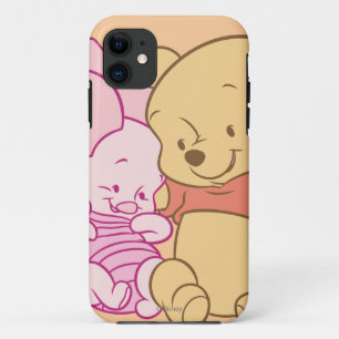 Baby Winnie the Pooh & Piglet Hugging iPhone 11 Case