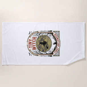 Baby Witch Halloween Shirt for First Spooky Season Beach Towel