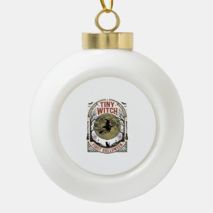 Baby Witch Halloween Shirt for First Spooky Season Ceramic Ball Christmas Ornament