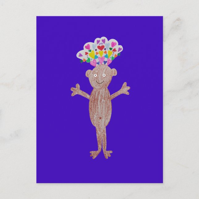 Baby with heart full of love. postcard (Front)