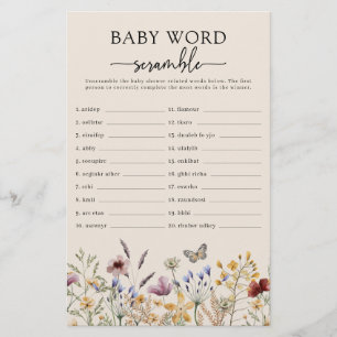 Baby Word Scramble