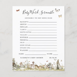 Baby Word Scramble   Baby Shower Game