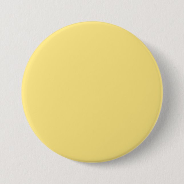 Baby Yellow Personalized Trend Colour Background 3 Inch Round Button (Front)