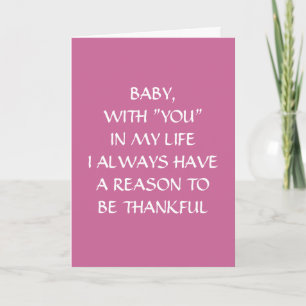 BABY, YOU DEFINE LOVE HOLIDAY CARD