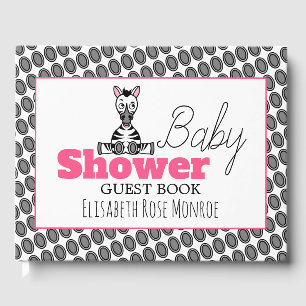 Baby Zebra, Baby Shower Guest Book