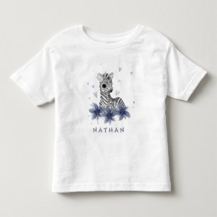 *~* Baby Zebra Floral Jungle Boy Toddler T-shirt
