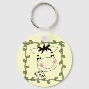 Baby Zebra T-shirts and Gifts Keychain